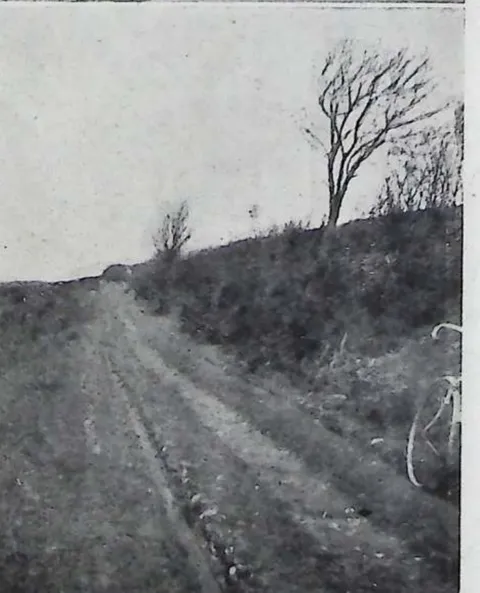 Track in Wales: the track past Tomen-y-Meirw