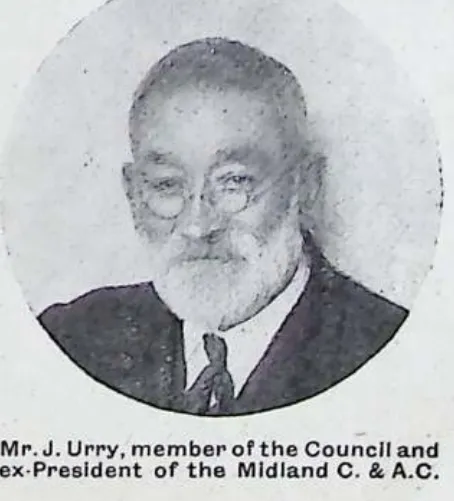 Mr. J. Urry, member of the Council and ex-President of the Midland C. & A.C.