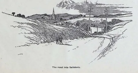 The road into Salisbury