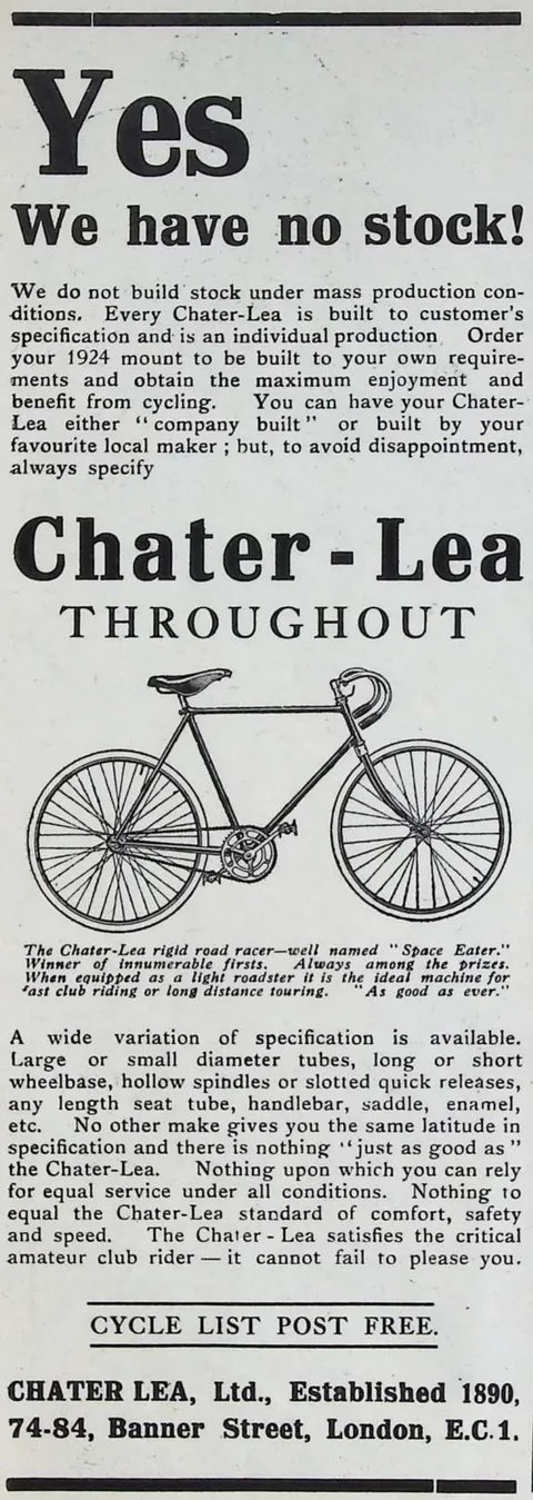 Chater-Lea - Yes, We have no stock!