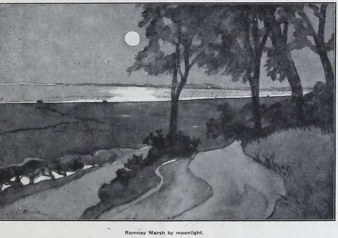 Romney Marsh by moonlight