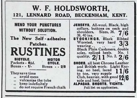 W. F. Holdsworth - Rustines puncture patches and cycling wear