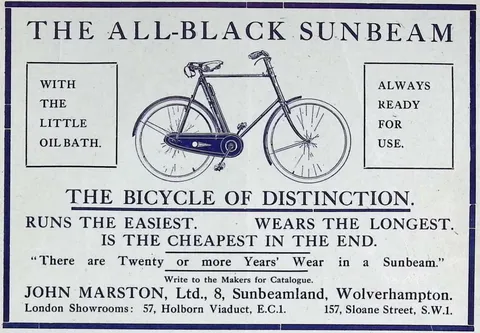 The All-Black Sunbeam - The Bicycle of Distinction