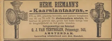 Herm. Riemann's Kaarslantaarns