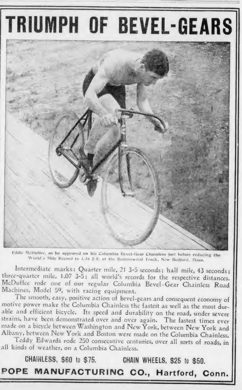Triumph of Bevel-Gears, Columbia Chainless, Pope Mfg. Co., Hartford