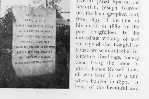 Inscribed gravestone, Lexington