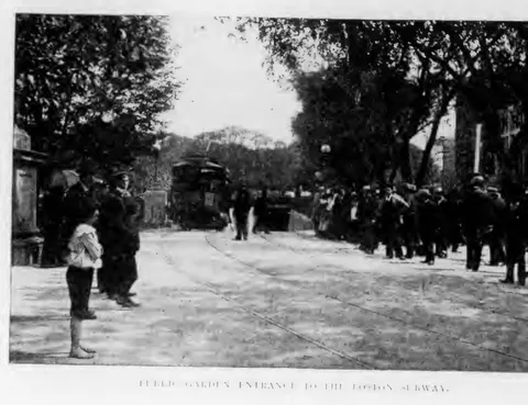Public Garden Entrance to the Boston Subway