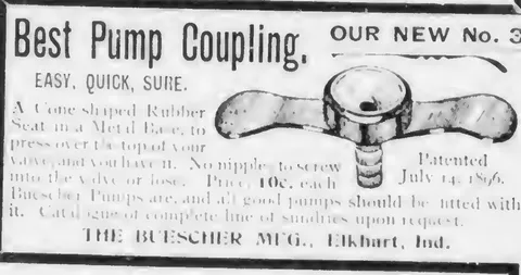 Best Pump Coupling, The Buescher Mfg. Co., Elkhart