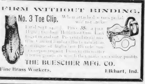 No. 3 Toe Clip, The Buescher Mfg. Co., Elkhart
