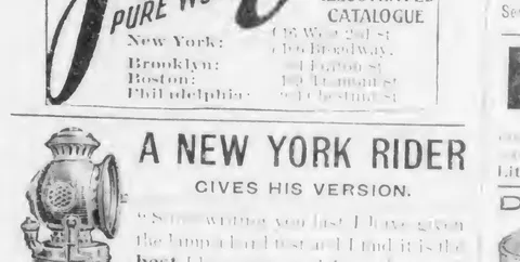 A New York Rider Gives His Version