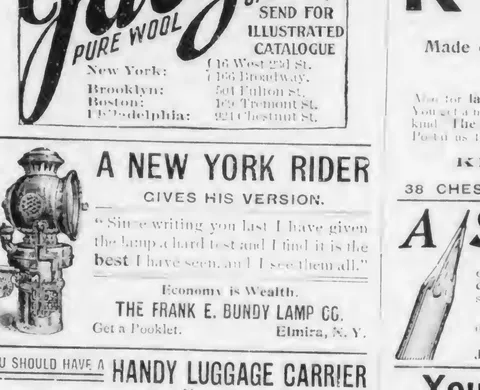 A New York Rider Gives His Version