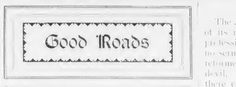 Good Roads