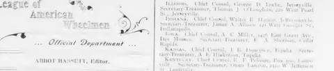 League of American Wheelmen, Official Department