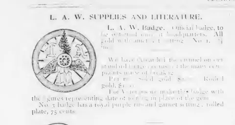 L. A. W. Badge