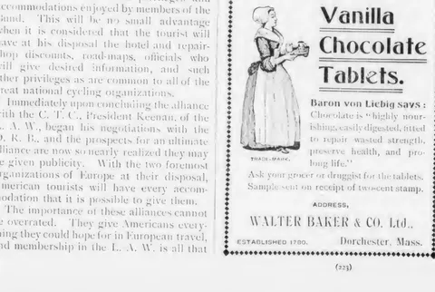 Walter Baker & Co.'s Vanilla Chocolate Tablets