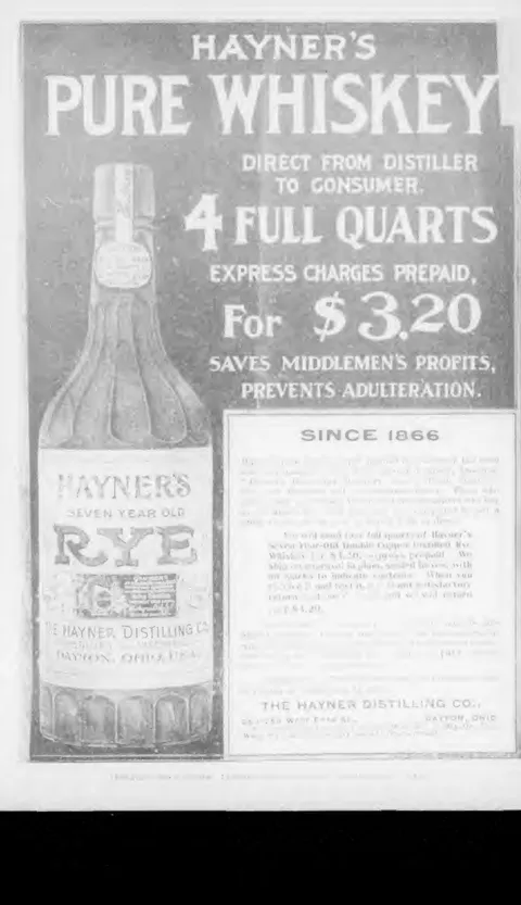 Hayner's Pure Whiskey