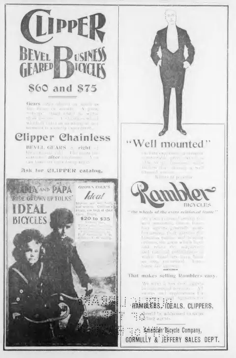 Clipper, Rambler and Ideal Bicycles