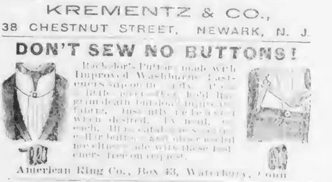 Don't Sew No Buttons!, American Ring Co.