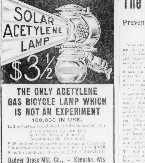Solar Acetylene Lamp