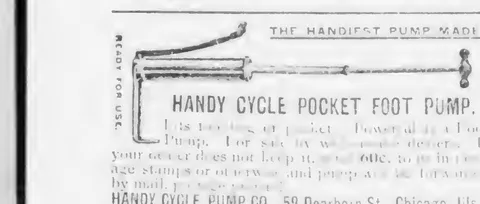 Handy Cycle Pocket Foot Pump