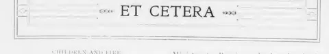 Et Cetera