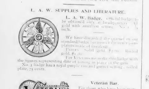 L. A. W. Badge