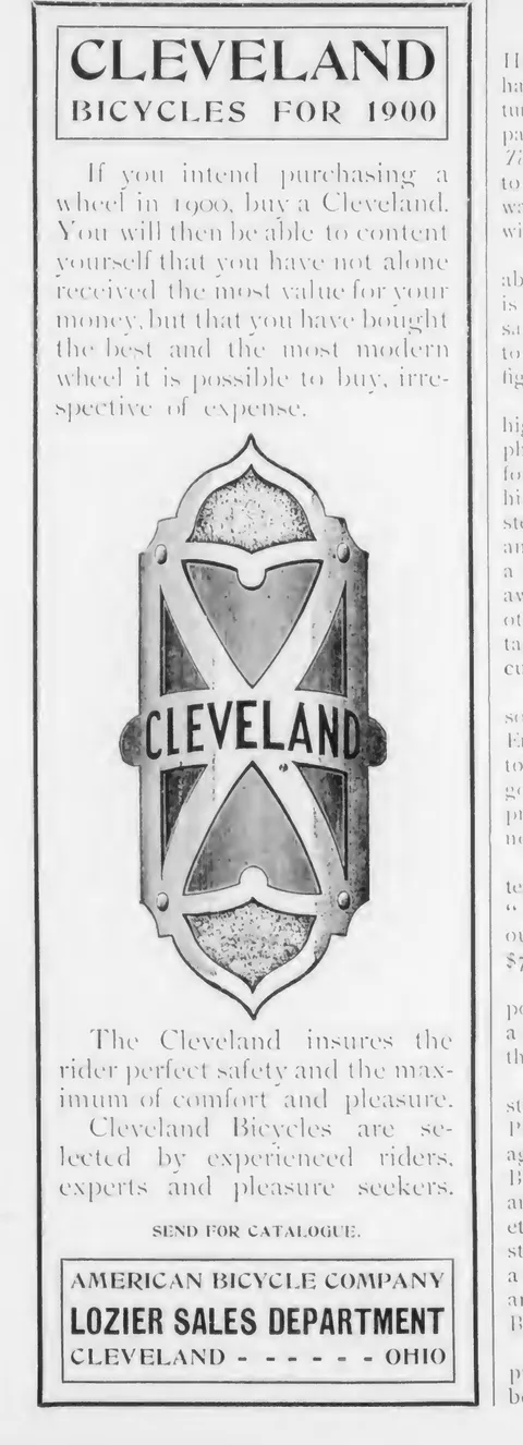 Cleveland Bicycles for 1900