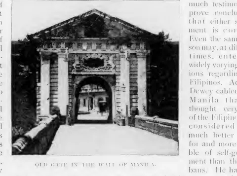 Old Gate in the Wall of Manila
