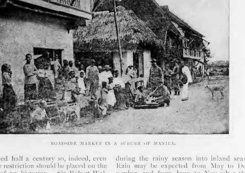 Roadside Market in a Suburb of Manila