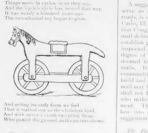 A hobby-horse velocipede