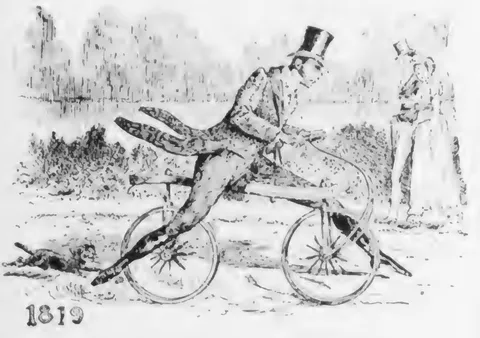 Dandy-horse rider, 1819
