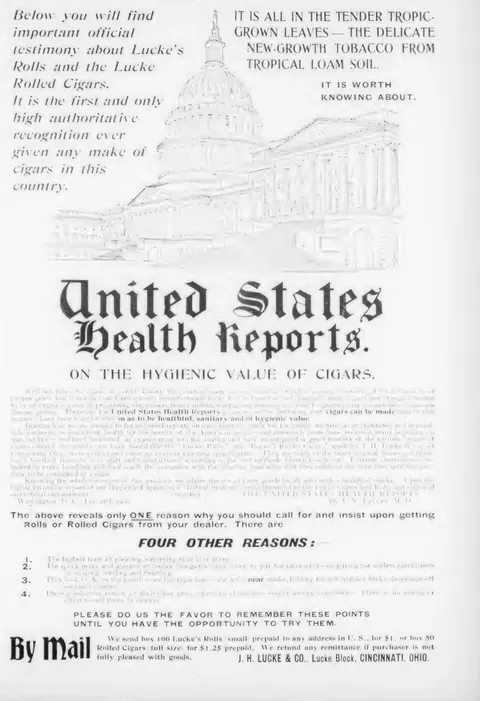 United States Health Reports - Lucke's Rolls and Rolled Cigars