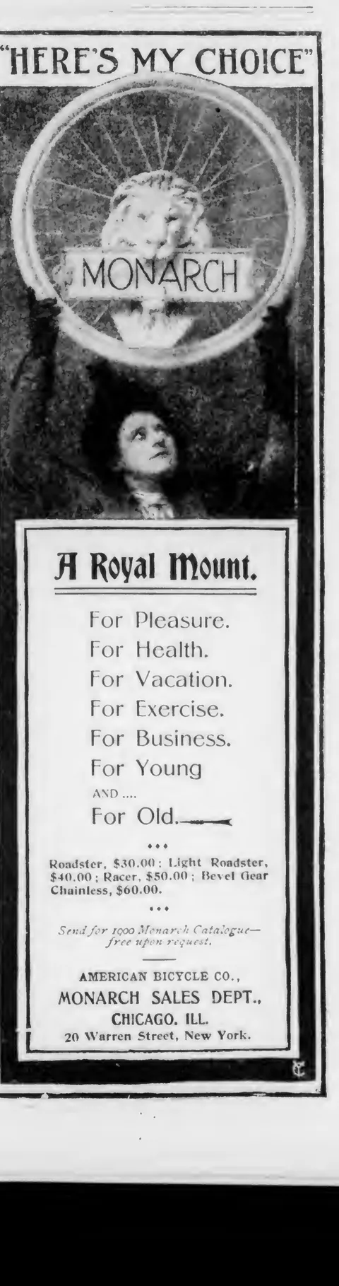 "Here's My Choice", Monarch, "A Royal Mount"