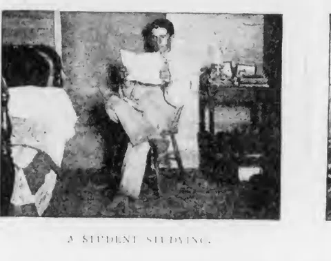 A Student Studying