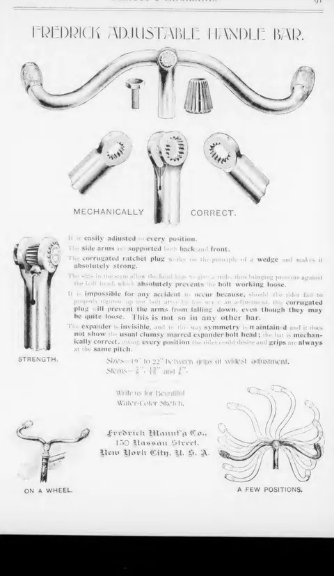 Fredrick Adjustable Handle Bar