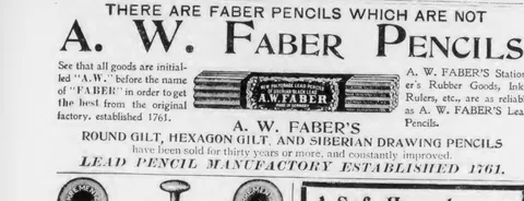 A. W. Faber Pencils