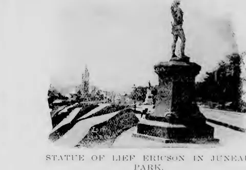 Statue of Lief Ericson in Juneau Park