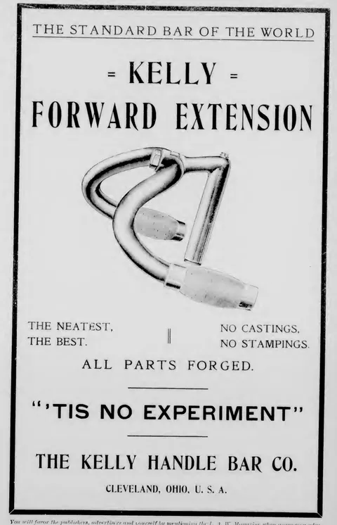 Kelly Forward Extension handlebar advertisement