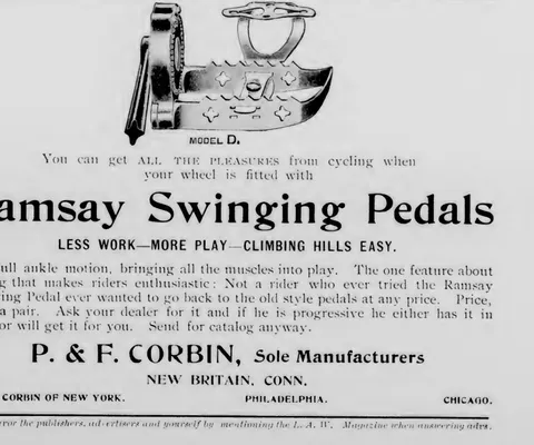 Ramsay Swinging Pedals advertisement (Model D)