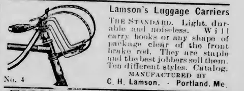 Lamson's Luggage Carrier advertisement