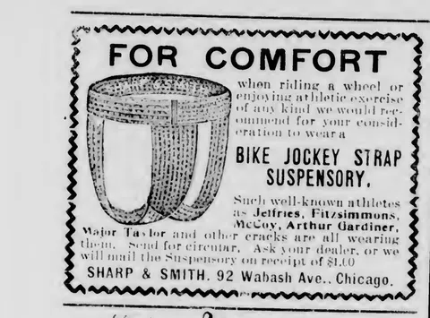 Bike Jockey Strap Suspensory advertisement