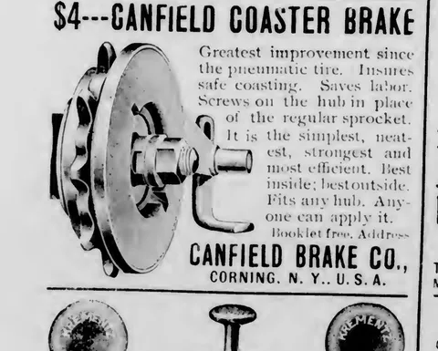 $4 Canfield Coaster Brake advertisement