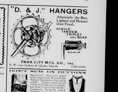D. & J. Hangers advertisement
