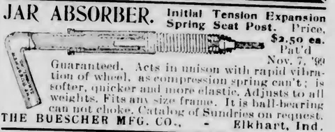 Jar Absorber spring seat post advertisement