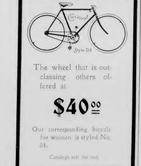 Cleveland Bicycle advertisement