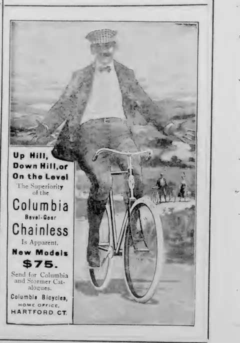 Columbia Chainless Bicycle advertisement