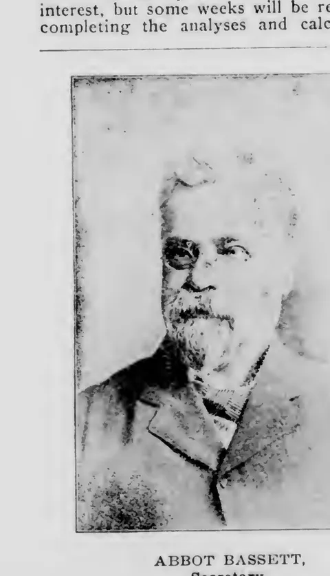 Abbot Bassett, Secretary