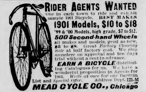 Mead Cycle Co., Rider Agents Wanted