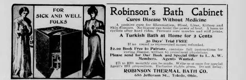 Robinson's Bath Cabinet advertisement
