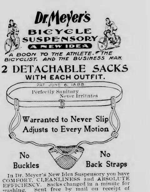 Dr. Meyer's Bicycle Suspensory advertisement